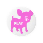 PLAY clothingのPLAY PIG BIG P 缶バッジ