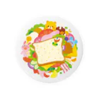 Illustrator イシグロフミカのサンドイッチ 缶バッジ