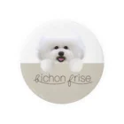 hummingbirdのビションフリーゼ　bichon frise  Tin Badge