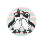 penguininkoの仲良く鳴き合うケープペンギン🐧背景ありB 缶バッジ