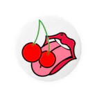 Red CherryのCherry kiss Tin Badge