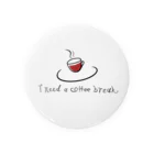 helloのcoffee break  Tin Badge