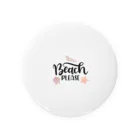 BBdesignのbeach　ビーチ Tin Badge