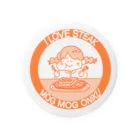うらめし屋　の架空店舗シリーズ　ステーキMOGMOG Tin Badge