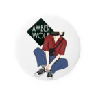 ゆりあ🐺のAMBER WOLF  古着少女 Tin Badge