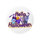 生物＝ケモノのヲ店のHello Halloween 缶バッジ