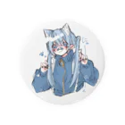 くじらのおみせのねこみみじゃーじくん Tin Badge