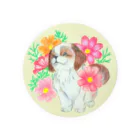 ビーオ！の秋桜とシーズー Tin Badge