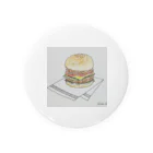 illustratorSHUKOのハンバーガー Tin Badge