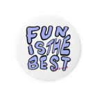 CHOMEのFUN IS THE BEST・パープル Tin Badge