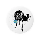 ライブアートプロジェクトのliveart project logo Tin Badge