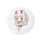 白鬼のハクラ@鬼仙の姫の白鬼ハクラ　グッズ Tin Badge