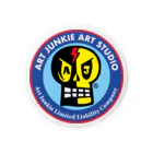 アートジャンキーSUZURI支店のART JUNKIE ART STUDIO ロゴ Tin Badge