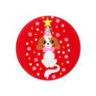 coronaaatのキャバリアクリスマス（赤） Tin Badge