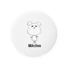 MActive公式(笑)のまくべぁーオリジナルキャラクターグッズ 缶バッジ