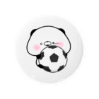 こころにパンダのサッカーパンダ Tin Badge