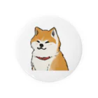 松峰のSUZURIのもふもふ秋田犬シリーズ Tin Badge