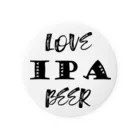 8garage SUZURI SHOPのlove IPA beer [Black] 缶バッジ