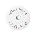 フェミニズムカフェL'heureBleueのL'heure Bleue(ルールブルー)公式ロゴグッズ Tin Badge