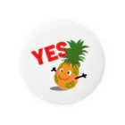 MZグラフィックスのパイナップル　YES Tin Badge