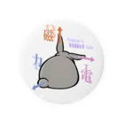 幸うさ.comのフレミングのうさぎの法則 Tin Badge