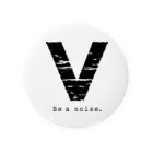 noisie_jpの【V】イニシャル × Be a noise. Tin Badge