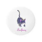 Fanfleecyのmeow meow(black cat) Tin Badge