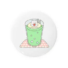 ぱ！のふわふわねこ クリームソーダ Tin Badge