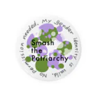 生存しよ！のsmash the patriarchy! ジェンダークィアフラッグカラー 缶バッジ