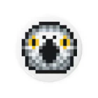 お出かけヨウムのドット絵風ヨウム  Tin Badge