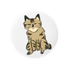 つくね串のがんばるねこ Tin Badge