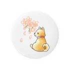 星屑とたんぽぽの犬と桜 缶バッジ