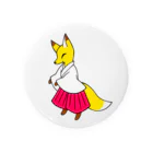 睡魔バクの動物お洋服シリーズ　巫女キツネ Tin Badge