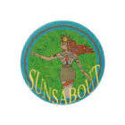 🐩防具屋ホノルルの太陽の女神 Tin Badge