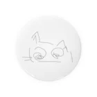 utamaro_2w14の目をつぶって描いたネコ。 Tin Badge