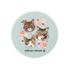 猫のイラスト屋さんのmiina siina anzu Tin Badge