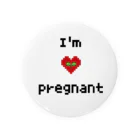 ピクセルアート Chibitのpregnant(妊婦)マーク  缶バッジ