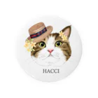 marutoraのhachio猫 Tin Badge