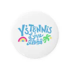 Y's TennisのY's Tennisロゴ ヤシの木 Tin Badge