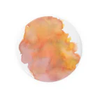 c5watercolorの水彩ペイント・夕焼け Tin Badge