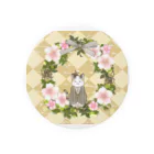 甘栗堂の三毛猫もも　はんなり桜 Tin Badge