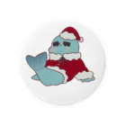 あざらし太郎の露店のクリスマス太郎 Tin Badge
