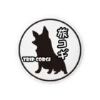 旅コギのシルエット旅コギ Tin Badge