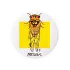 なで肩うさぎの美香堂のアカエゾゼミ Tin Badge