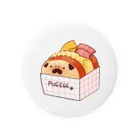 PUG LOVEのパグちゃんエッグトースト 缶バッジ