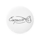 carpaccioのカルパッチョの筆記体 Tin Badge