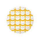 Dot Cat DailyのDot Cat Daily_Square（イエロー） 缶バッジ