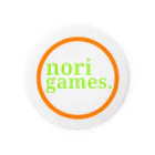 nori games.Shopのnori games. ロゴ オレンジグリーン Tin Badge