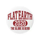 Mappila SHOPのFlatearth カレッジ風（ボルドー） Tin Badge