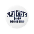 Mappila SHOPのカレッジ風(ネイビー)　フラットアース FLATEARTH Tin Badge